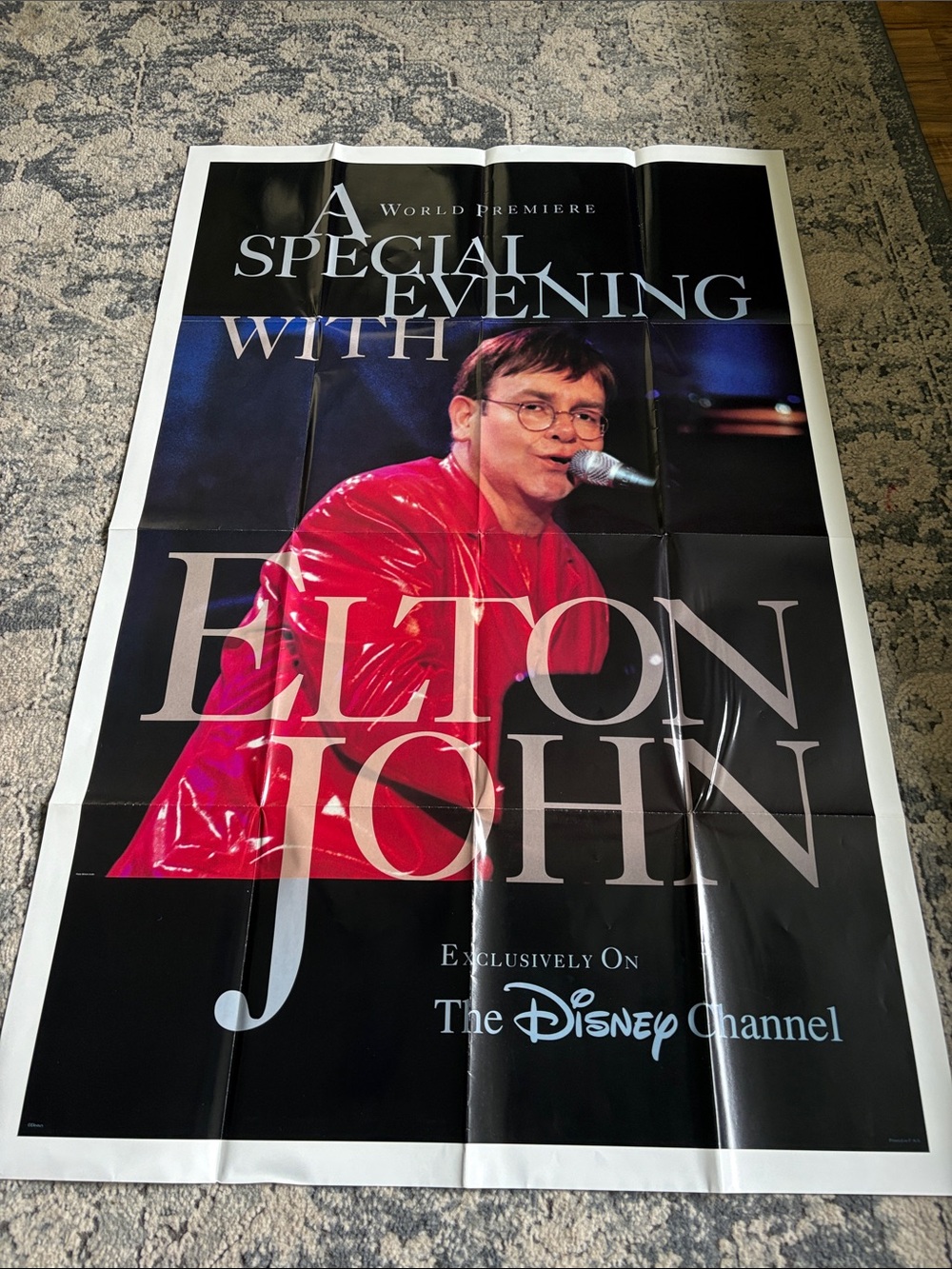 Elton John "A Special Evening" Promotional Poster - Red & Black